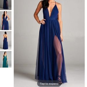 Rubber Ducky Productions Inc. Romantic Getaway Double Side Slit Gown Size S